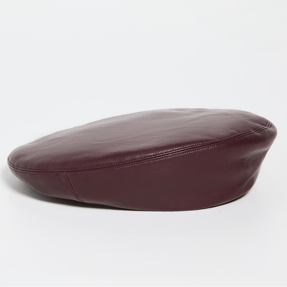 Stand Studio Freida Faux Leather Beret in burgundy, new! - Picture 10 of 10
